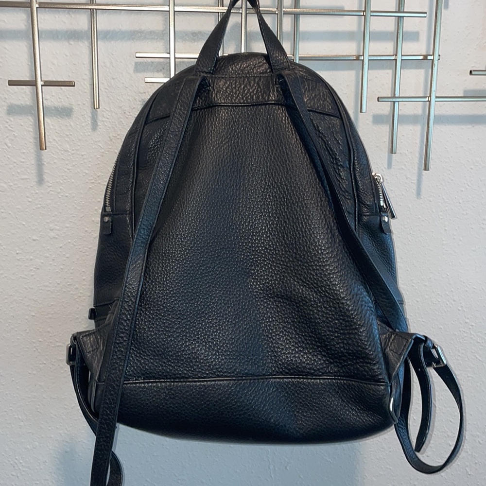 Michael Kors Rhea Black Leather Backpack - Picture 6 of 12